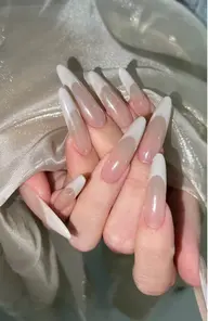 チップ長さだし10本➕フレンチ、色変えます、ベス色付き、2個パッツ付き