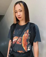 【透明感】プラチナグラデーション＋トリートメント