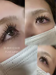 オフあり　フラットラッシュ　下まつ毛のみつけ放題
