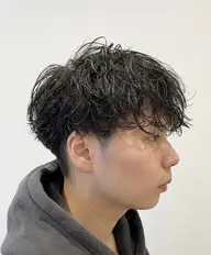 【平日限定クーポン】　垢抜け間違いなし！メンズカット+シャドウパーマ🌀　120分