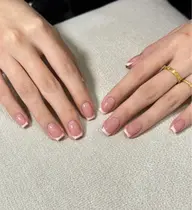 🥖/フレンチネイル💅ハンド(クリアベース有り)【新規の方オフ無料🆓】