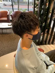 メンズカット➕ツイストスパイラルパーマ