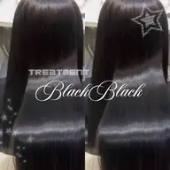 🩵人気𝐍𝐎.𝟑⋆︎┊︎艶髪ワンカラー＋tr＋超音波アイロン(ブルーブラック.ラベンダー)【新宿❄️当日予約◎】