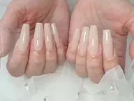 🖤長さだしワンカラー(パーツ２つ付き)💅🏻 新規オフ無料🪄ケア込み
