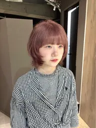 (ダブルカラークーポン)カット＋ケアブリーチ＋ケアカラー