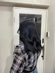 🐩落ちる黒🩶【黒染めじゃないワンカラー】＋2step treatment