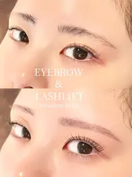 【平日限定】アイブロウWAX + カラー + まつ毛パーマ👀🪄 施術時間90分⏳