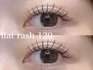 🪞ミニモ限定🪞フラットラッシュ120本➕オフ代➕コーティング剤➕接着強化剤込み🪞【5500】