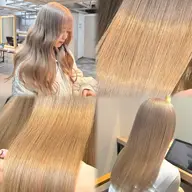 【🌷minimo限定】ケアブリーチ込み🪽ブリーチ + 透明感カラー + Aujua4stepトリートメント💜