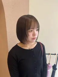 【平日限定・学割U24🧚🏻】顔周りカット+透明感カラー+シャンプー・ブロー8800円[赤池駅]