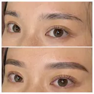 【垢抜け眉毛】ラッシュリフト×ハリウッドブロウ(艶肌wax込み)♪ 眉毛の形や毛流れをしっかり整えたい方必見✨