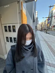 女性モデルカット（ボブ​〜​ロングの女性限定）＋カラー＋髪質改善トリートメント