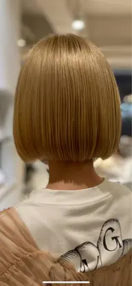 ブリーチ+艶カラー＋超音波トリートメント