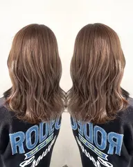 【暗髪卒業👼🏻🎓🌸】透明感抜群✨ブリーチ無しダブルカラー＋前髪カット＋2step TR