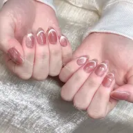 ★大人気ワンホンネイル/マグネットフレンチ¥ 5980★