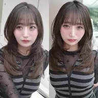 【💕盛れる韓国ヘア💕】ハイレイヤー＋赤み消しカラー¥7,700（通常¥11,000）