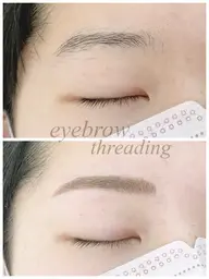 ☪️眉毛スレッティング＋眉毛脱色☪️￥4620→3850