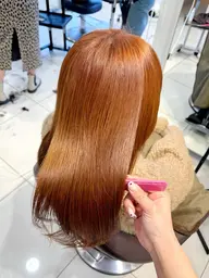 【平日限定】(ブリーチなし)ダブルカラー⚡️+Aujuaトリートメント4step💛