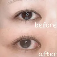 まつ毛パーマ上下