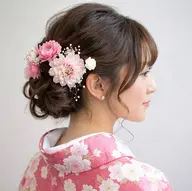 訪問着着付けで+ヘアセット9時〜15000円