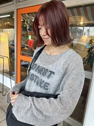 【暖色カラー限定】カット➕暖色カラー（ケア剤込み）