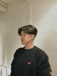 メンズカット+ニュアンスパーマ