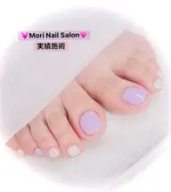 シンプルフットネイルワンカラ−「オフ込み」