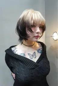 カット+デザインカラー(ブリーチあり)