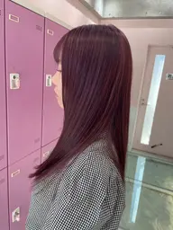 🉐今だけ特別価格‼️🌹暖色限定🌹ブリーチなしダブルカラー❤️＋選べるトリートメント(髪質改善も選択可)#韓国風