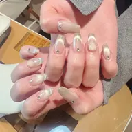 【大人気🌟】［チップ長さだし］マグネットフレンチ/チークマグネットフレンチ💅🏻 (甘皮ケア付き)¥7980
