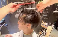 眉カットサービス◆メンズカット+マイクロバブルシャンプー※シェービングなし