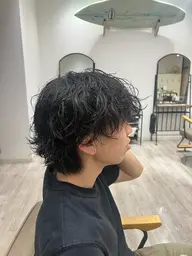 波巻きパーマ