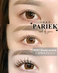 【今話題のパリエク🤍】パリジェンヌ×フラットラッシュ100本🎀　《アイシャンプー付き🫧》