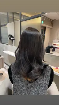 ダメージ少なく透明感出したい子におすすめ♡ダブルカラー💗➕Aujua 2step🧴‎🤍