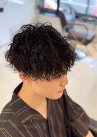 メンズ大人気✨カット+ハイライトカラー+選べるパーマ【波巻き・スパイラル・ツイストパーマ】☆¥18000