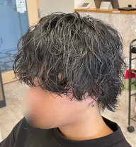 🌟男性限定🌟デザインカット+特殊波巻きパーマ+トリートメント+眉カット