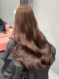 髪質に合わせて選べる✨Aujuaトリートメント➕ケアカラー🩷【超音波アイロン無料でご案内します♡】