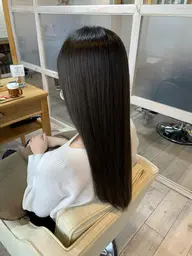 カラー＋コスメ縮毛矯正＋オーガニックトリートメント