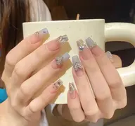 ❥【何度でもオフ無料】ジェル大きいパーツつけ放題コース♡持ち込み可♡ケア込♡