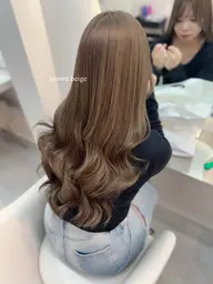 ❤️巻き髪ストレート💙