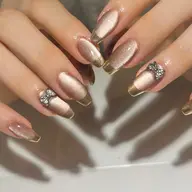 🎀10本統一のデザインコース🎀【フレンチ、ミラーフレンチ、グラデーション、チークネイル】