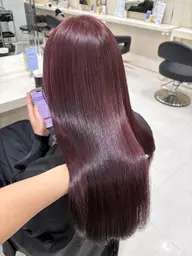 ブリーチありダブルカラー🫧 より透明感のある暗髪作れます🩶