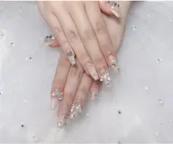 ス力ルプ長さだしワンカラー／ラメグラデーションネイル❤️‍🔥パーツやり放題