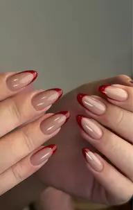 カラーのフレンチ（ベースカラーあり）