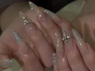 🦐チップ長さ出しシンプル持ち込みデザイン〔13980〕
