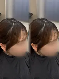 似合わせ小顔前髪、顔まわりカット✂️🎀＋全体巻きorストレート仕上げ（前髪のみ1000円）