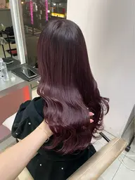 【 💫1番人気💫 】 🎀 カット+ケアカラー+高保湿3stepトリートメント 🎀 ロング料金なし💎