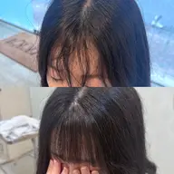 【汗でうねる方に】前髪のみの縮毛矯正+プチトリートメント🌀💦(顔周り+¥1,100)