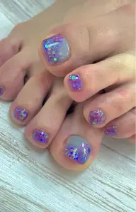 フット親指1本アート(フットバス、ケア込み)オフ有り