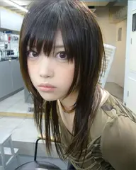 【期間限定】✨ハッシュカット✨️＋オリーブカラー（ワンカラー） #ハッシュカット #y2k #韓国